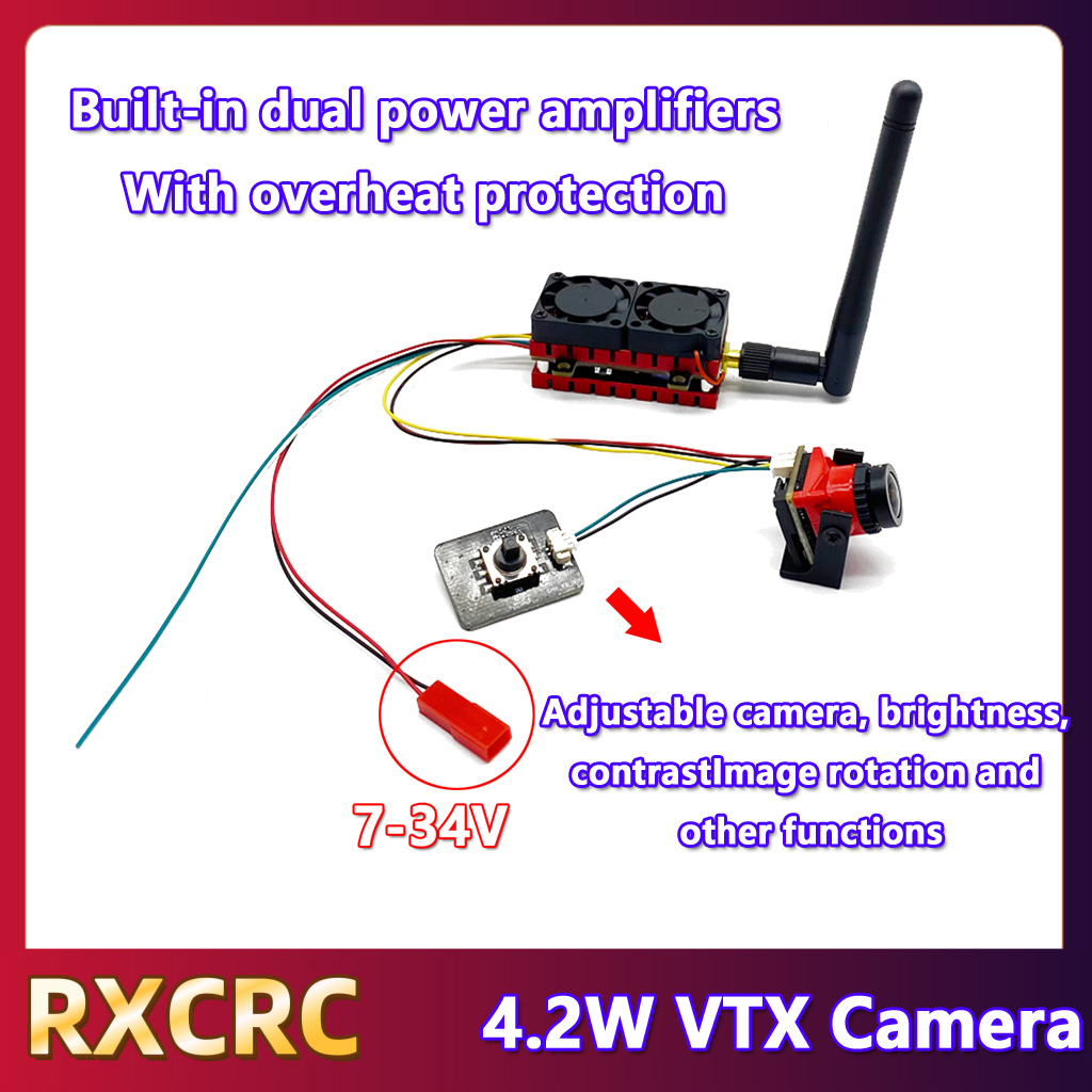 RXCRC 5.8G 48CH 4.2W Nadajnik  – Fpv Drone Frame recenzja i cena