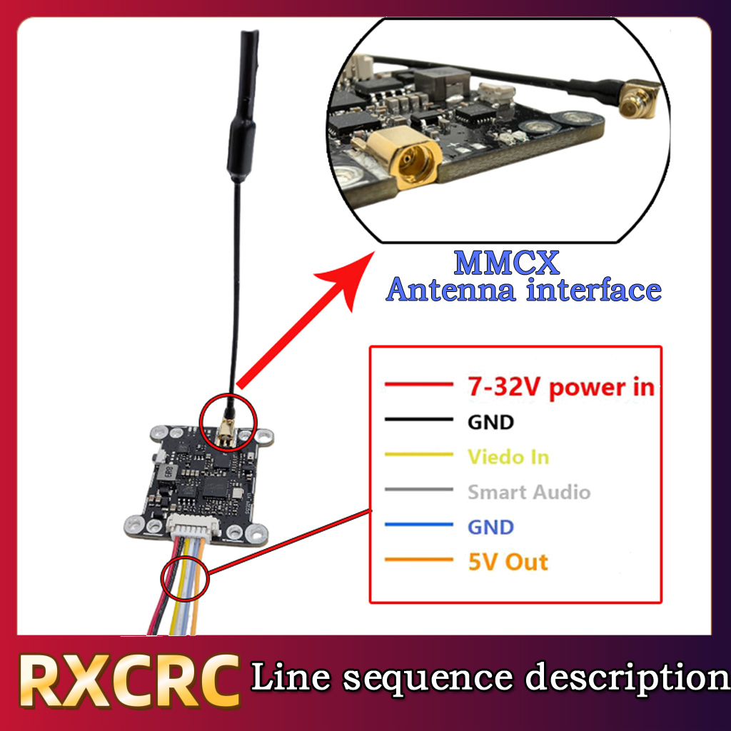 Moduł RXCRC 5.8G 48CH 1.6W VTX – Fpv Drone Frame recenzja i cena